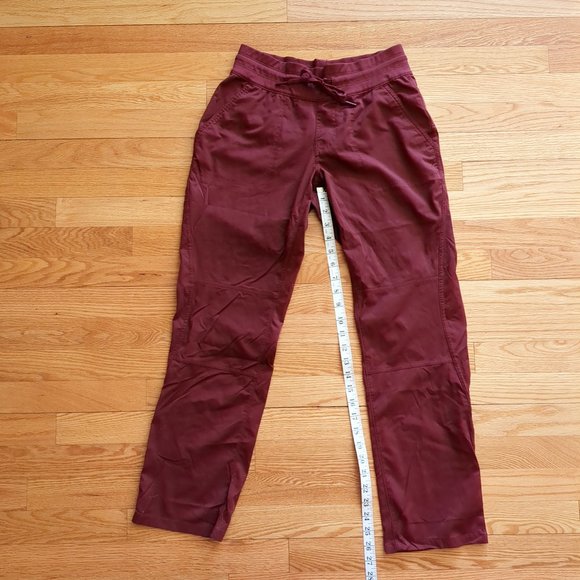 The North Face Aphrodite Motion Pants Lightweight Hiking Burgundy - Picture 12 of 16